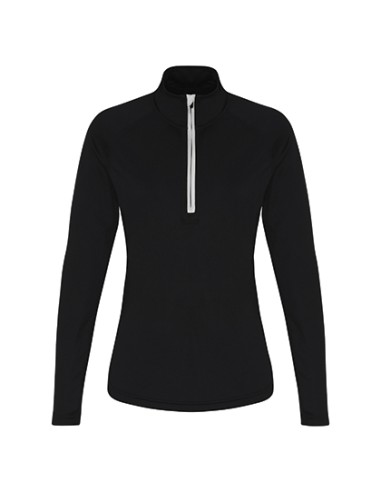 TRI-TR120-Womens Long Sleeve Performance ¼ Zip